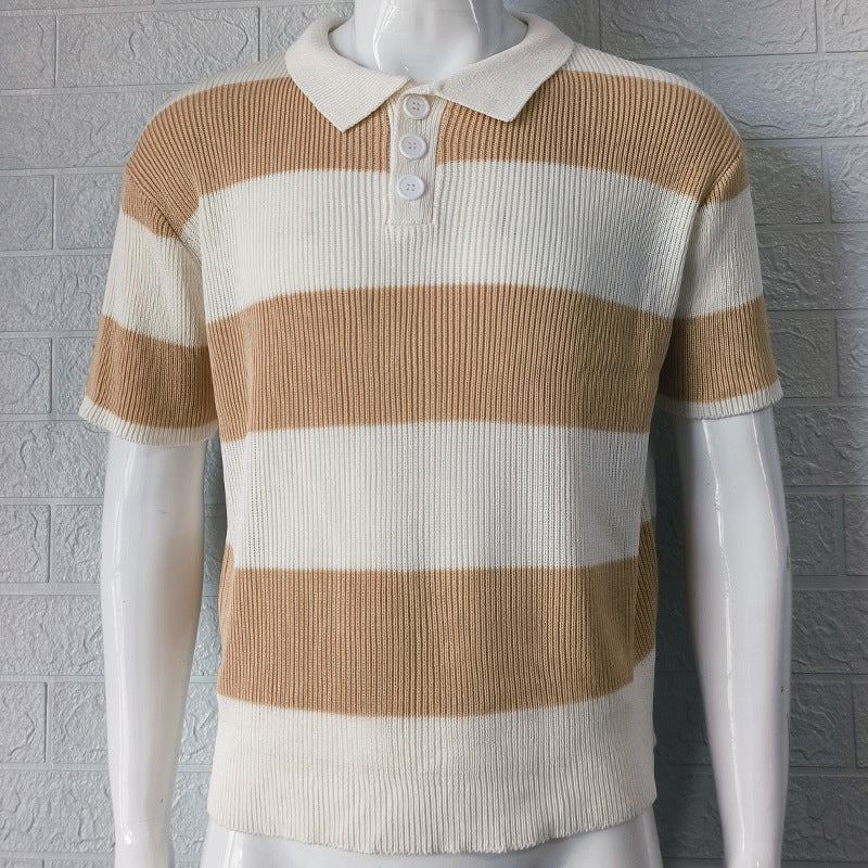 Mens Clothing Summer Lapel Sweater