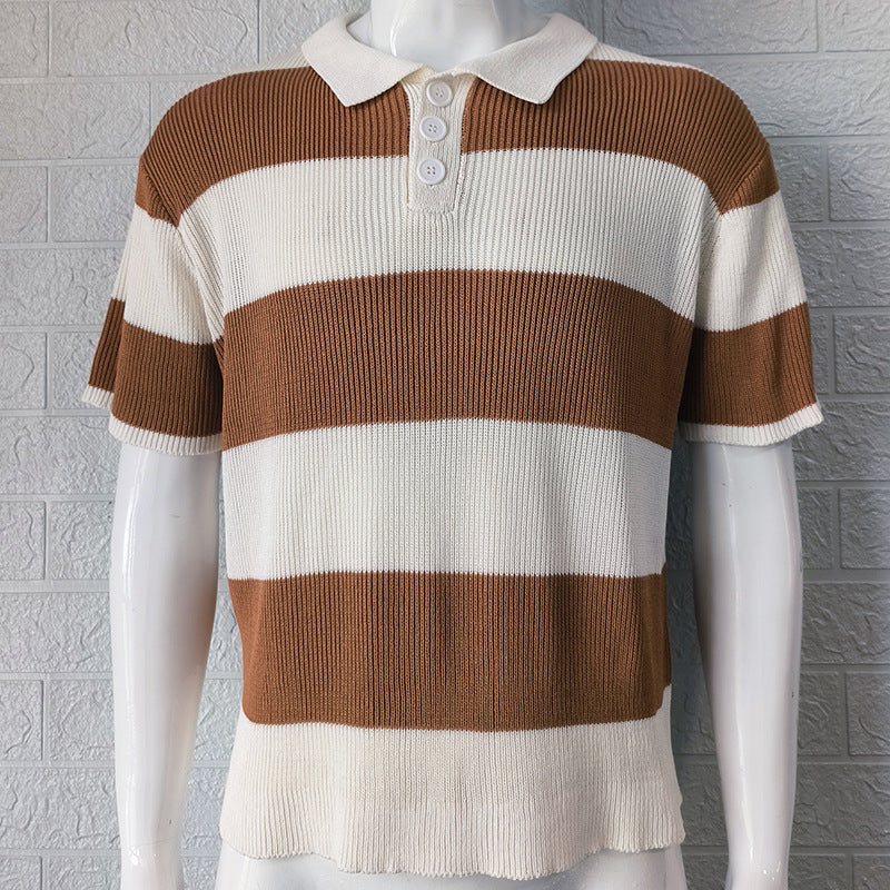 Mens Clothing Summer Lapel Sweater