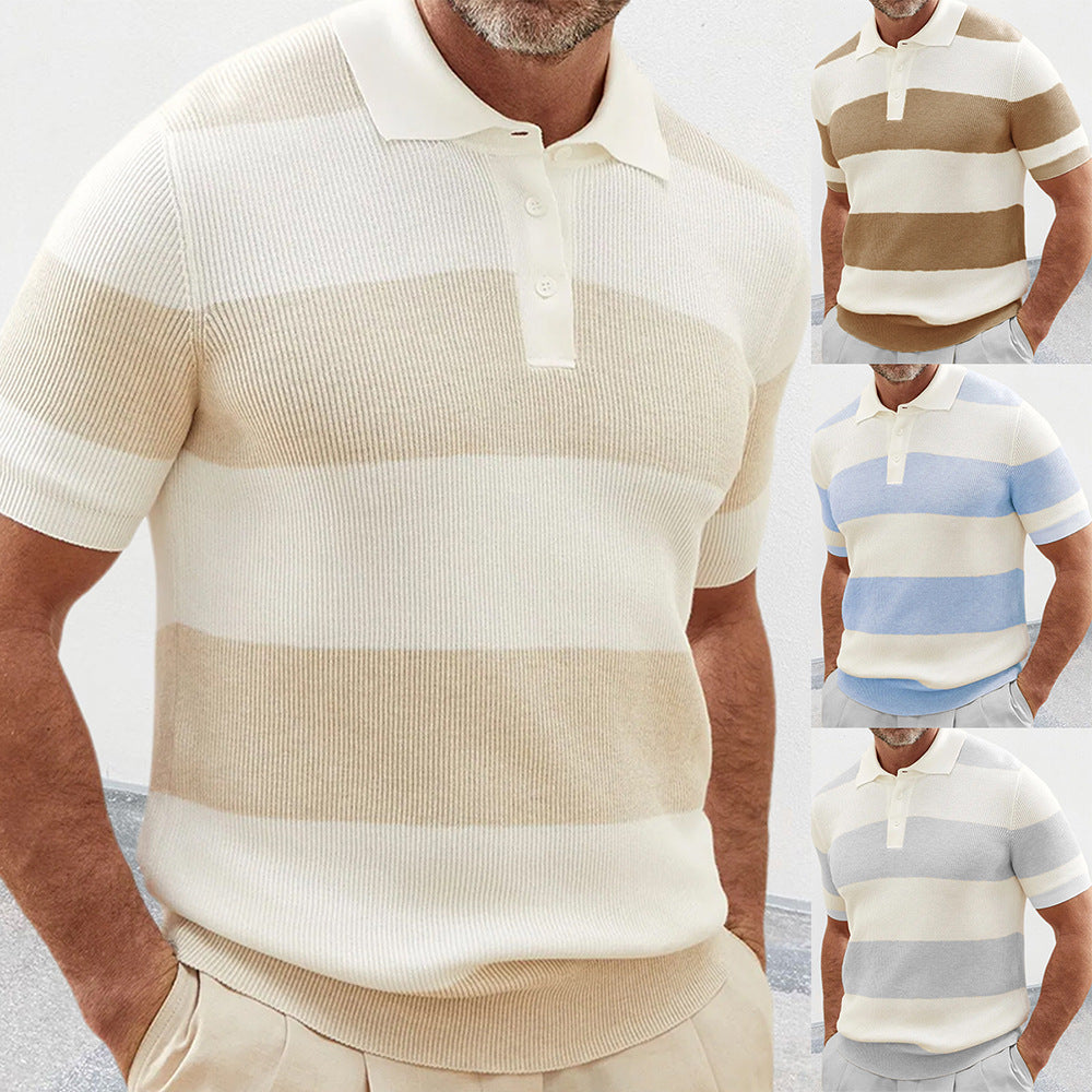 Mens Clothing Summer Lapel Sweater