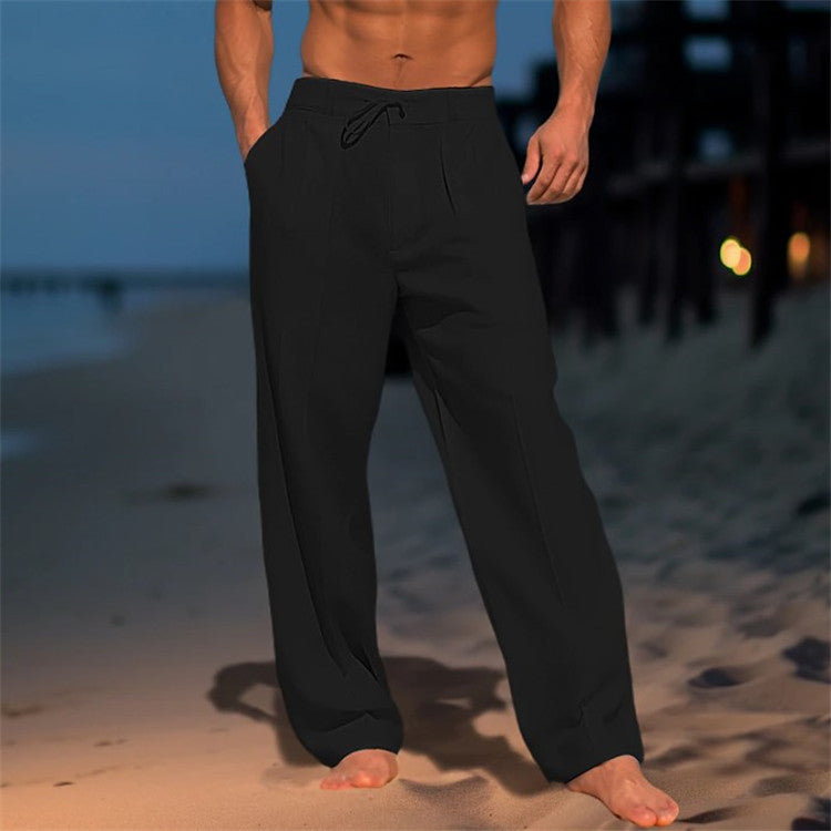 Casual Wide-Leg Straight Pants