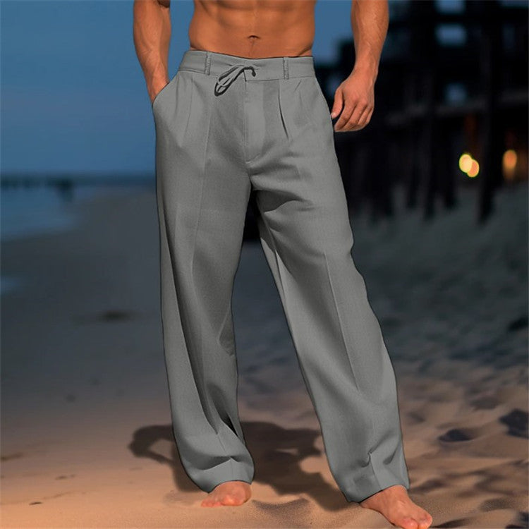 Casual Wide-Leg Straight Pants