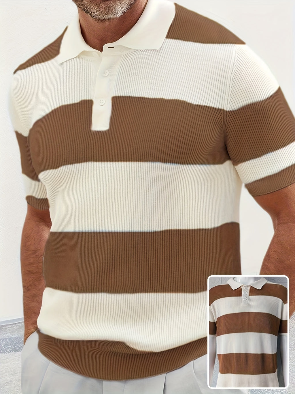 Mens Clothing Summer Lapel Sweater