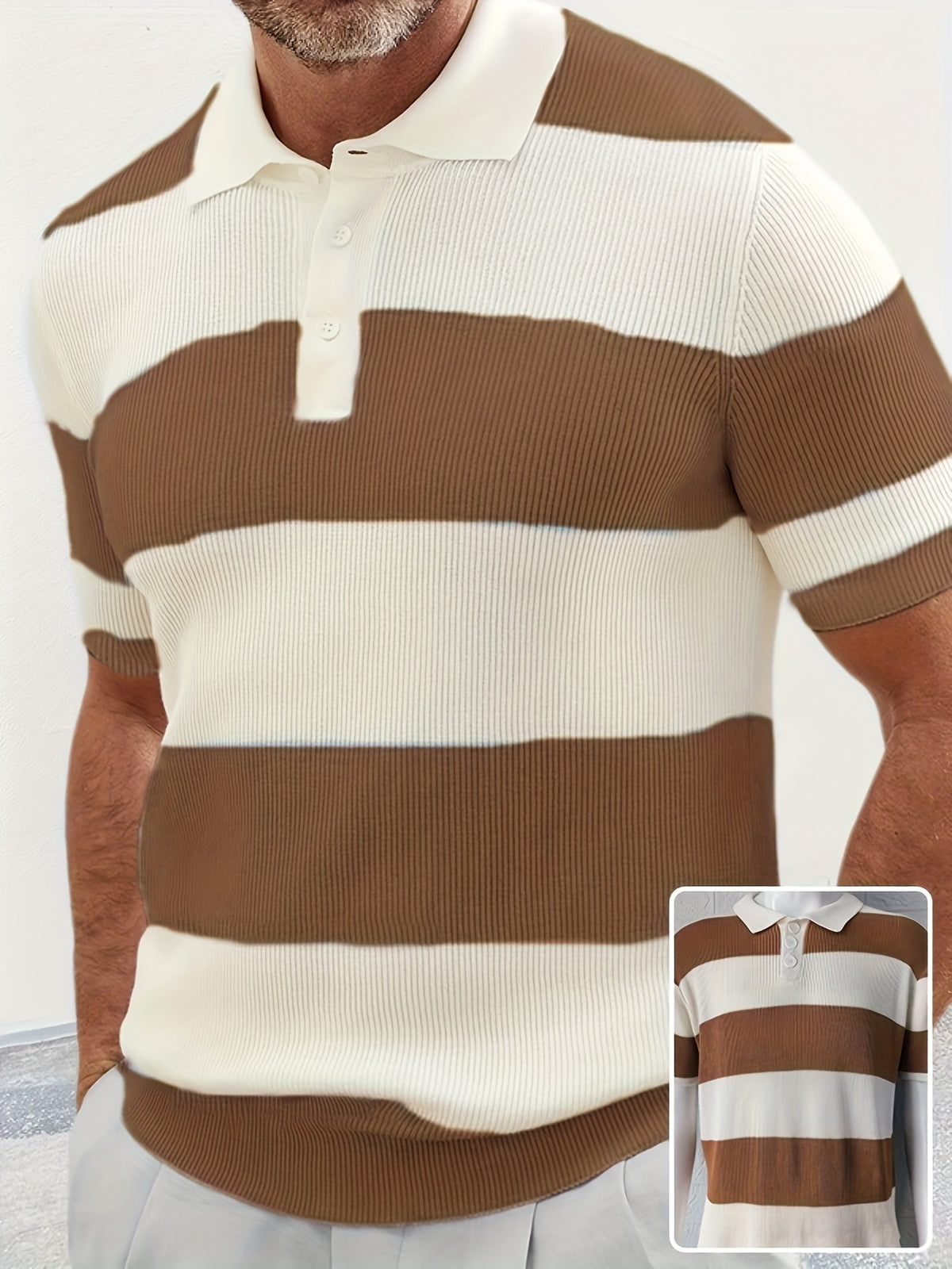 Mens Clothing Summer Lapel Sweater