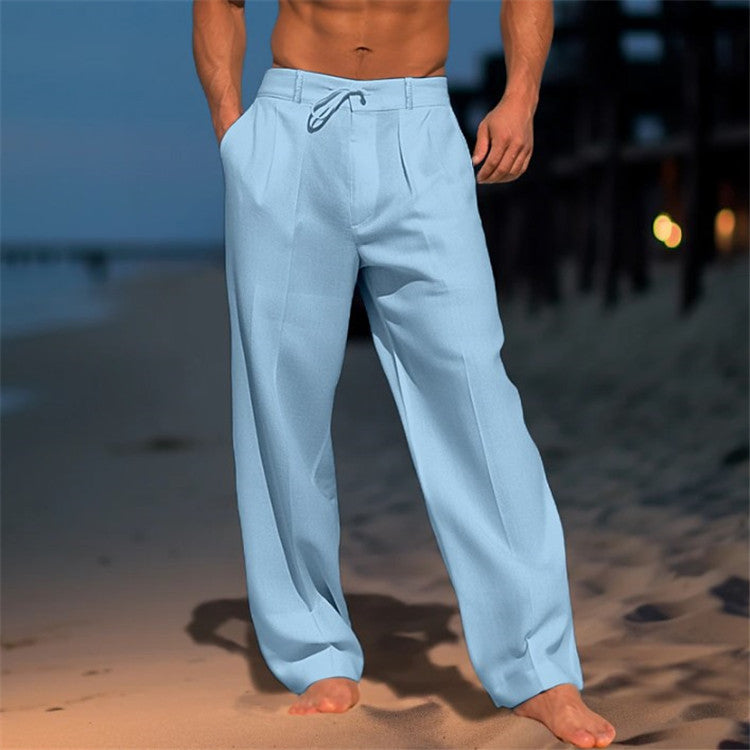 Casual Wide-Leg Straight Pants