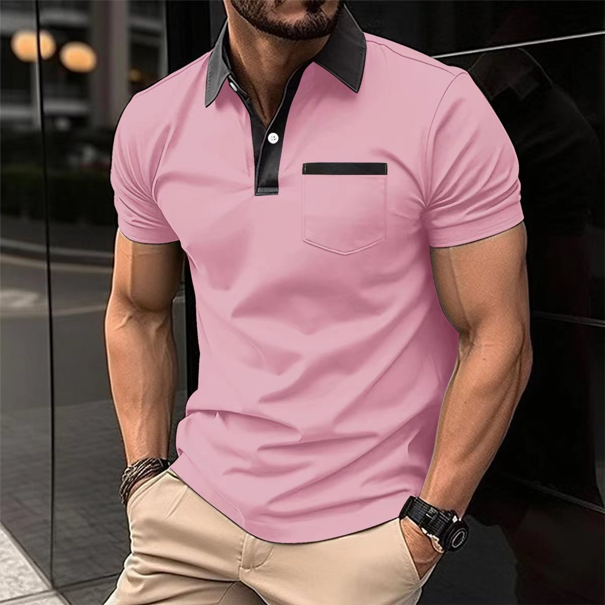 Lapel Fashion T-shirt Polo Shirt