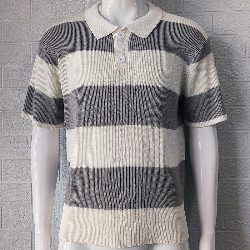 Mens Clothing Summer Lapel Sweater