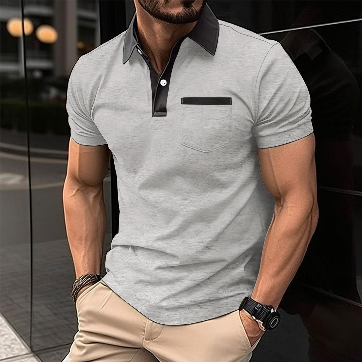 Lapel Fashion T-shirt Polo Shirt